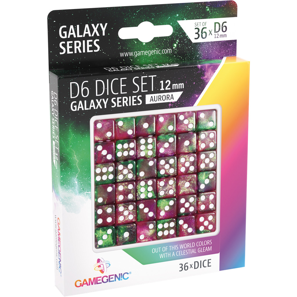 Set de 36 Dés à 6 faces - Galaxy Series