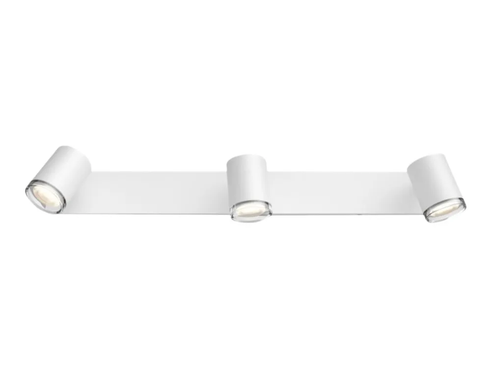 Philips Hue White ambiance Adore Bathroom - Spotlys - LED-lyspære x 3 - GU10 - 5.5 W (tilsvarende 50 W) - hvidt lys - 2200-6500 K - hvid