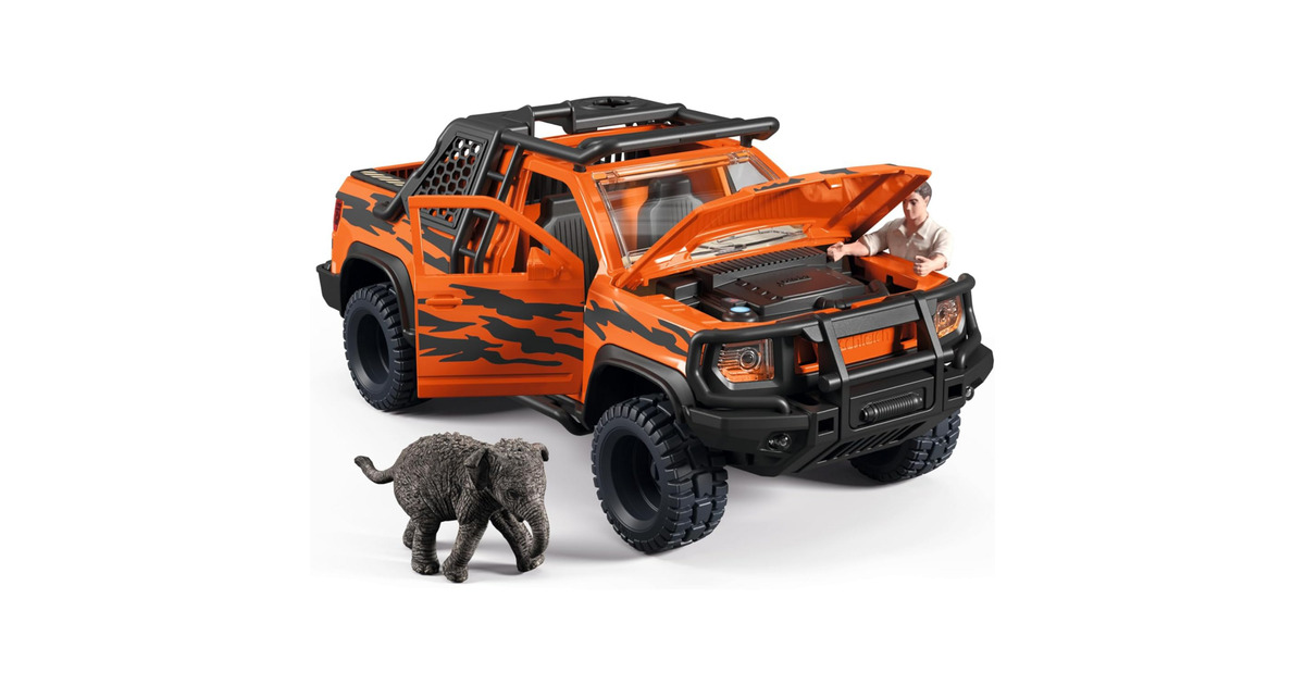 SchleichFarm World - Avontuurlijk voertuig in de jungle speelfiguur  (42720)