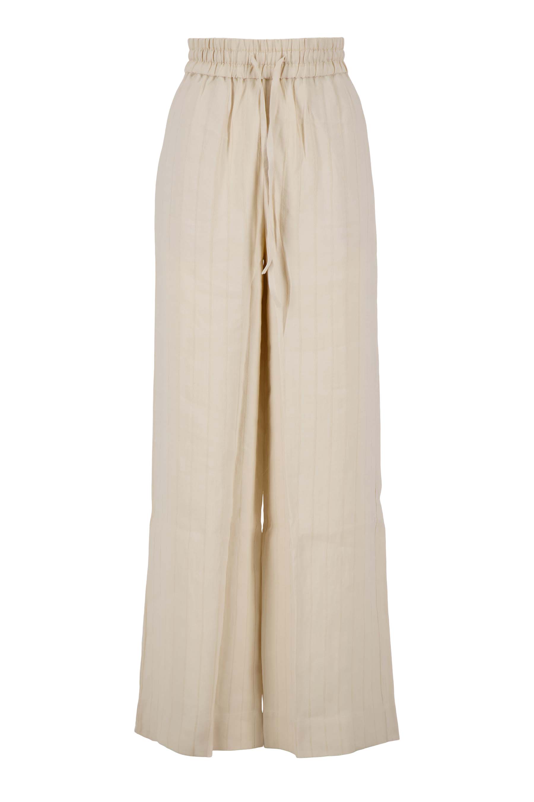 broek in structuur stof