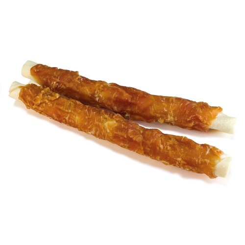 Biscoitos enrolados para cães com sabor de frango