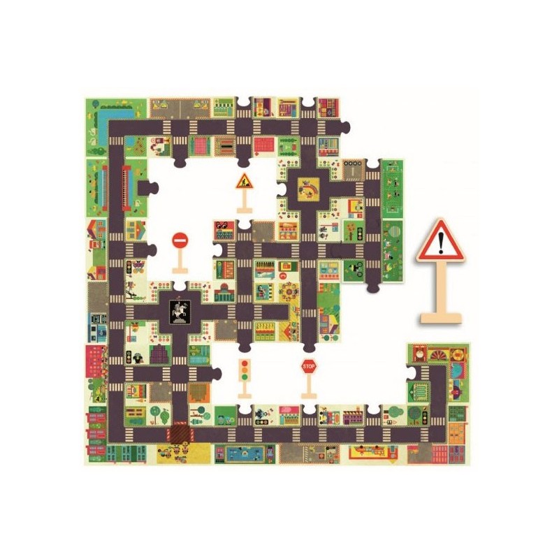 Pop to play - Puzzle 24 pièces - La ville