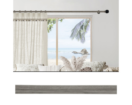 Gordijnroede Boheme Nature Line essen drijfhout 150 cm Ø 28 mm