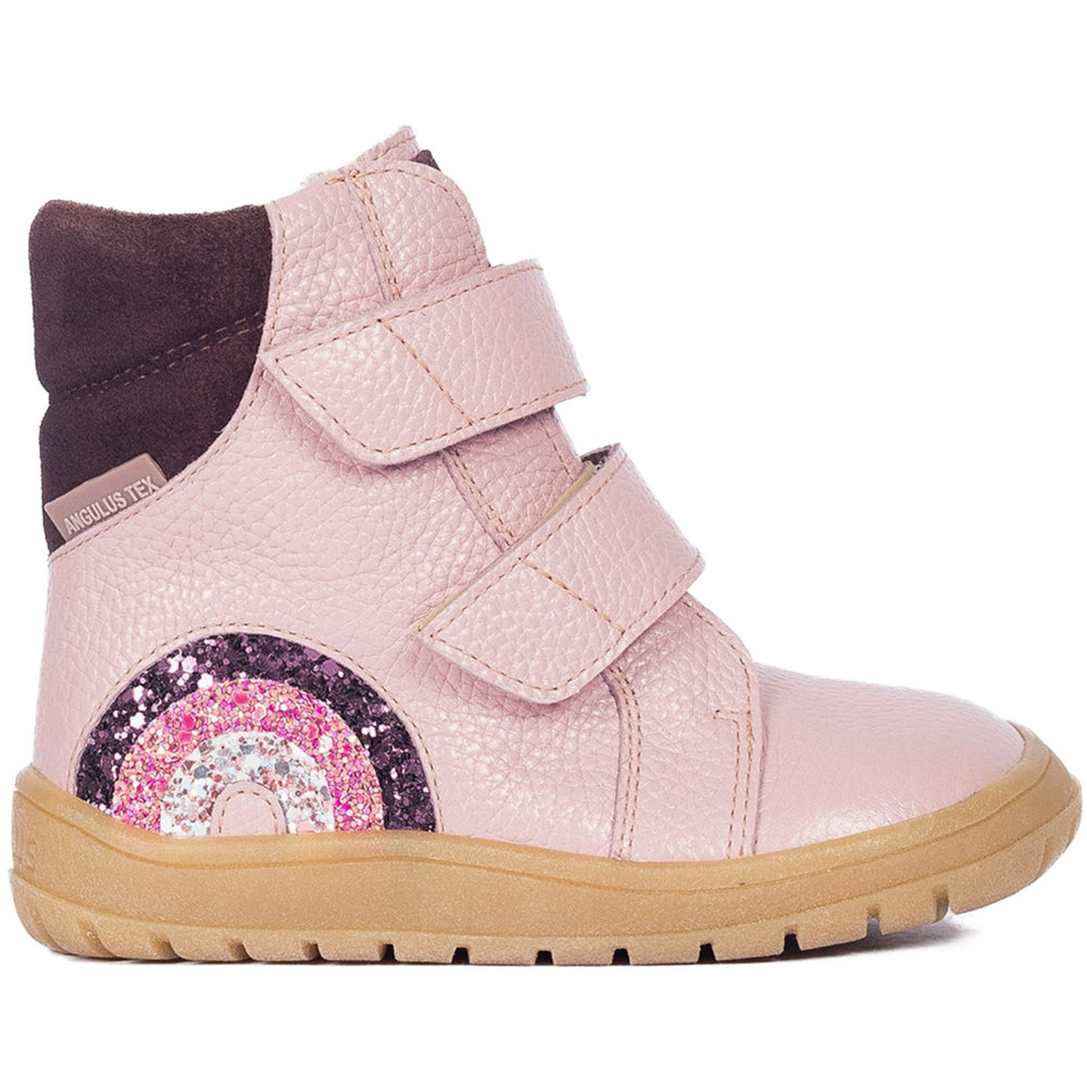 Køb Angulus Mauve/Dusty Aubergine Tex-Støvle Med Funklende Glitterregnbue