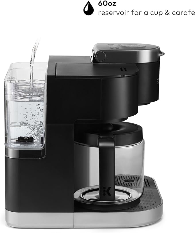 Keurig K-Duo Single Serve K-Cup Pod & Carafe Coffee Maker, Black,1470 watts
