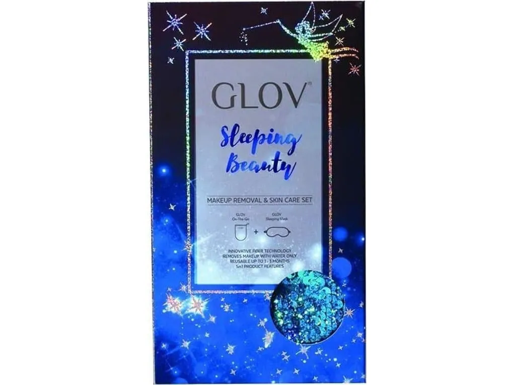 Glov Glov Sleeping Beauty Set Glov: Sleeping Beauty, Sleep Mask, Blue   Sleeping Beauty, Makeup Remover Glove, Bouncy Blue For Women