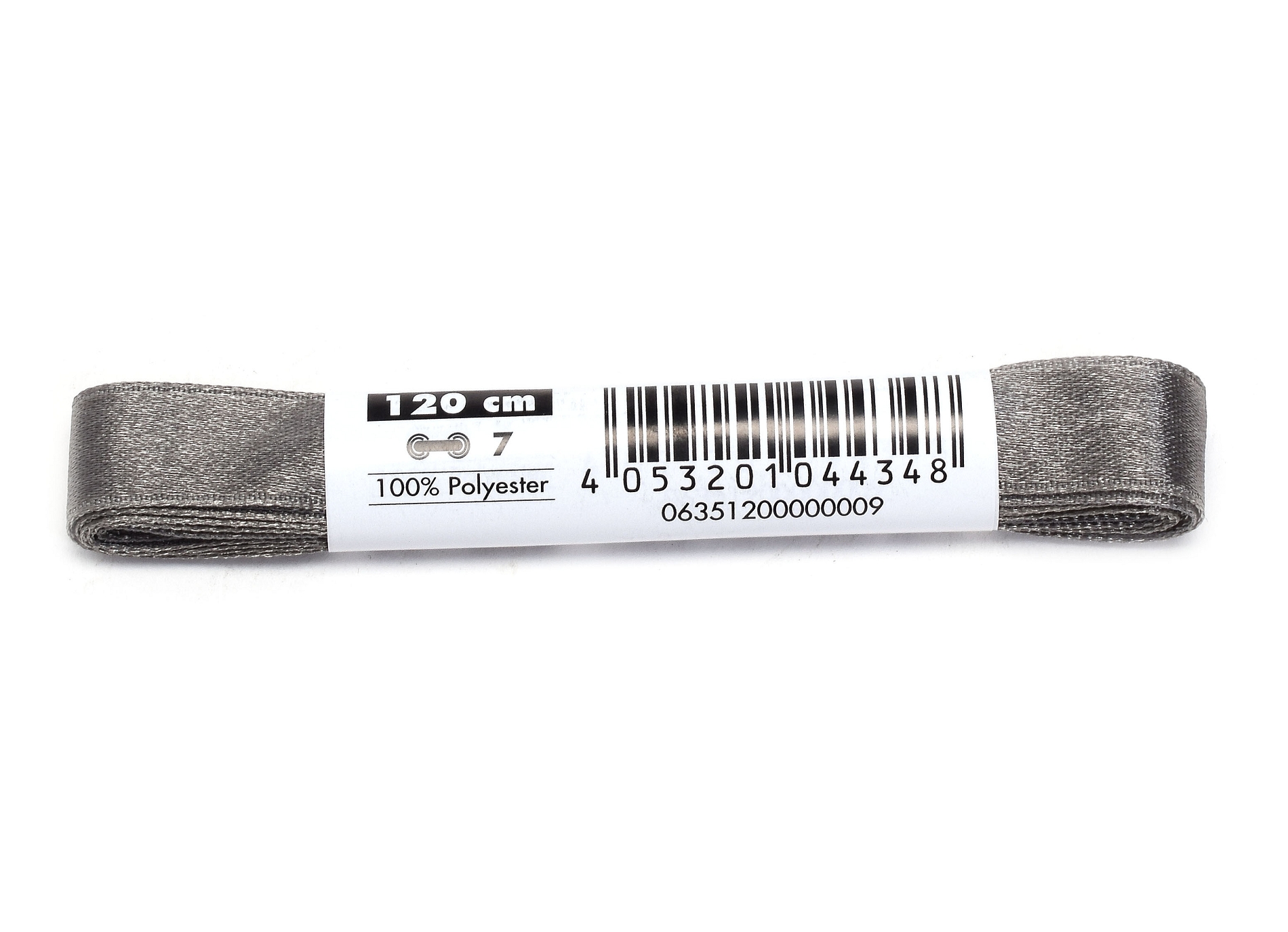 Lacet ruban 120 cm argent