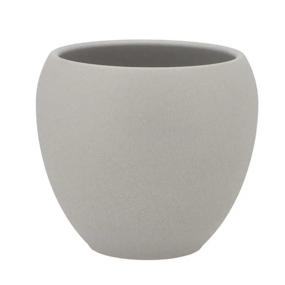 DK Design plantenpot - Vinci - lichtgrijs mat - D15 x H17 cm