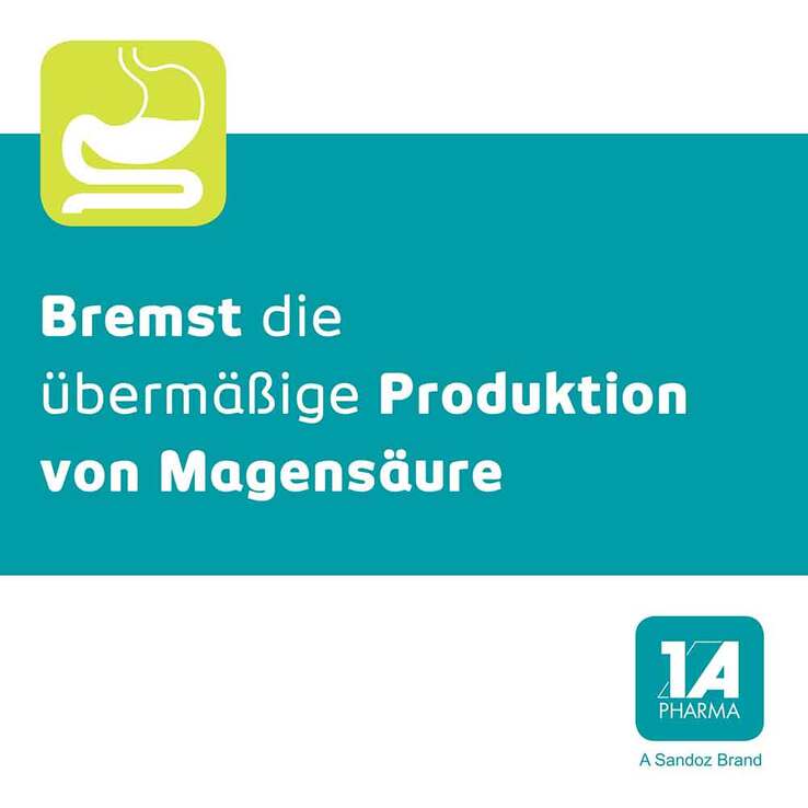 Pantoprazol – 1 A Pharma® 20 mg Zur Behandlung von Sodbrennen, 14 St