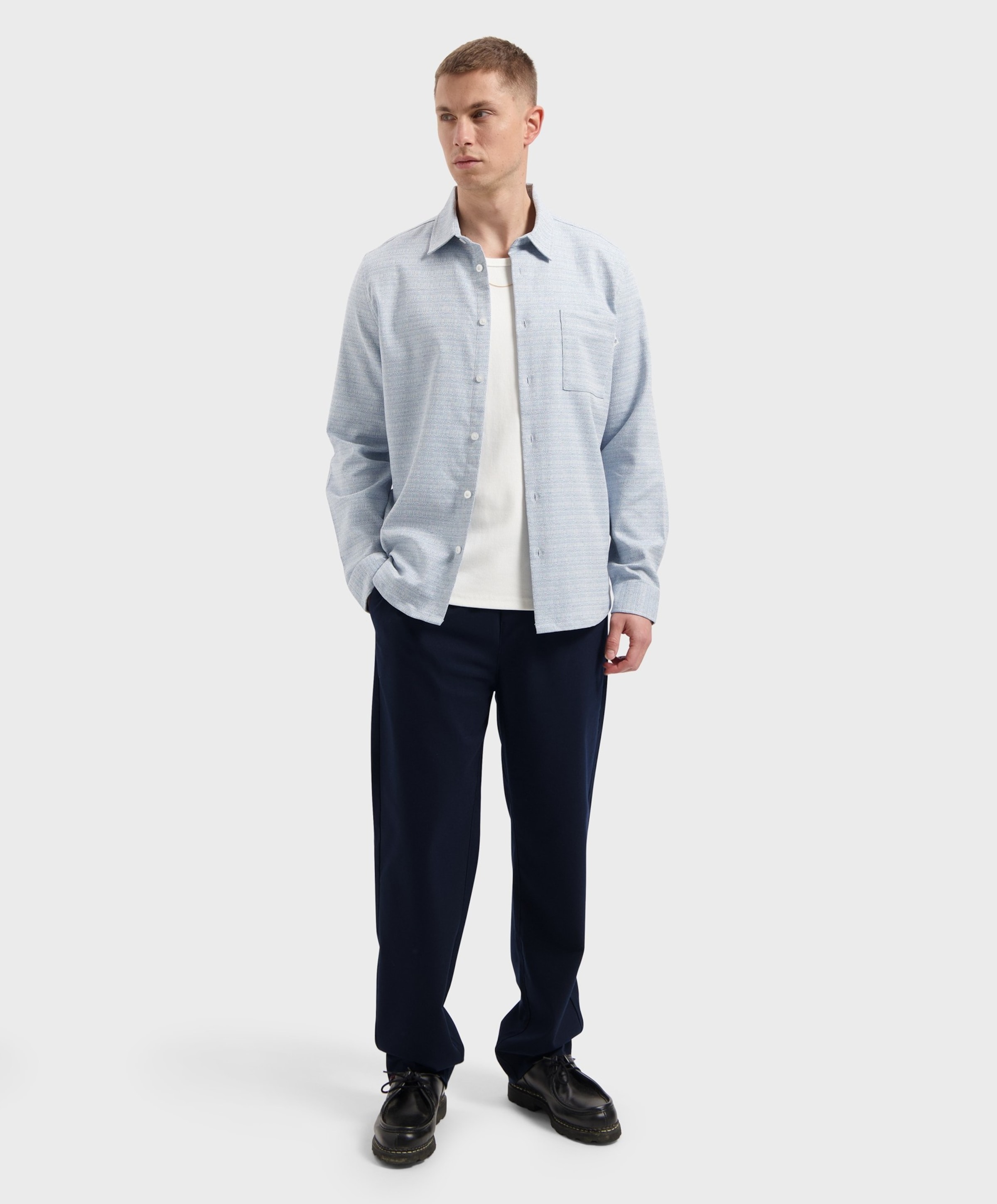 Law of the Sea Heren overshirt blauw
