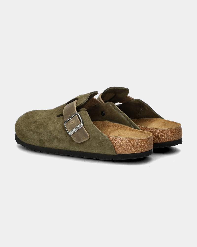 Birkenstock Boston Instapschoenen  - groen