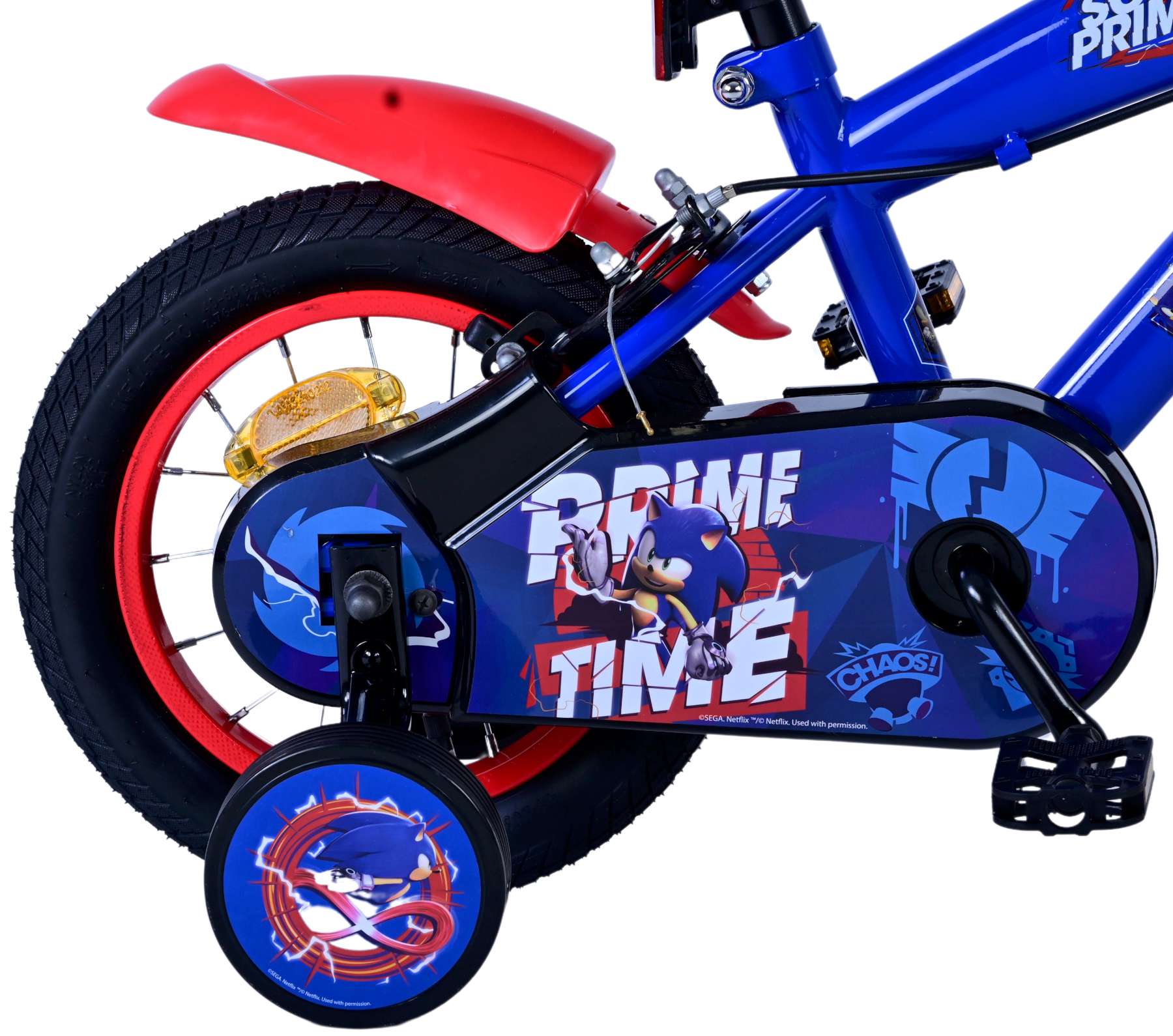 Kinderfahrrad Sonic für Jungen 12 Zoll Kinderrad in Blau Rot Fahrrad