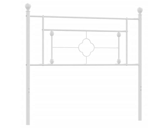 VIDAXL - Tête de lit métal blanc 100 cm