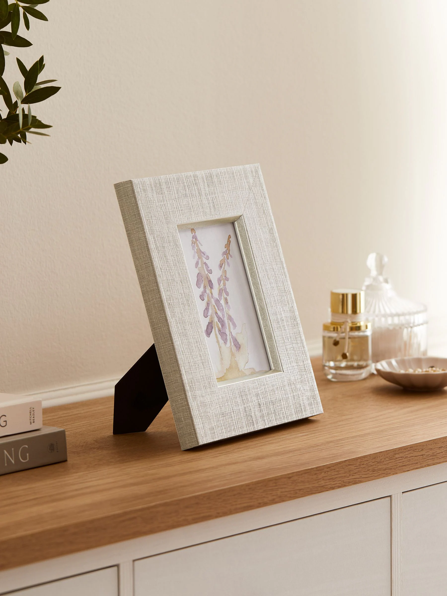 Linen Effect Photo Frame