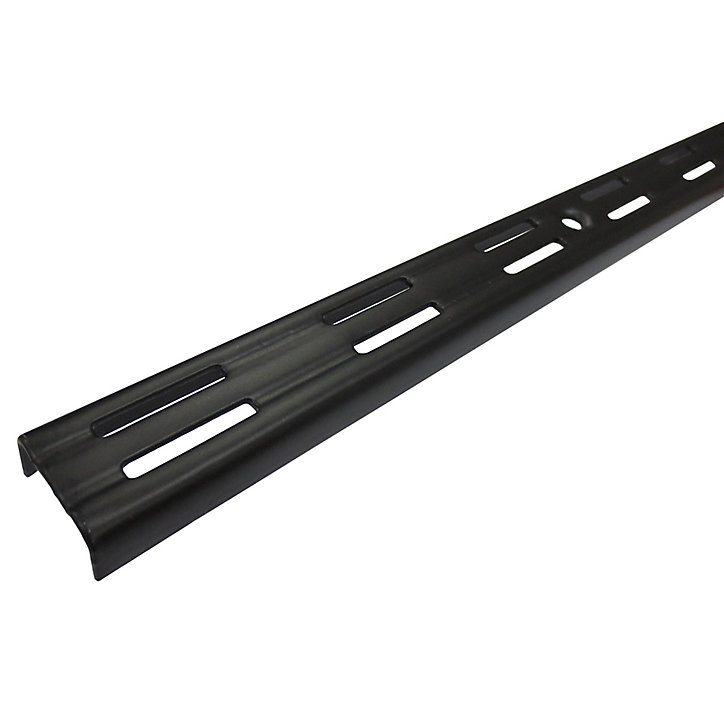 Crémaillère double perforation Form Twinny 49,5 cm coloris noir