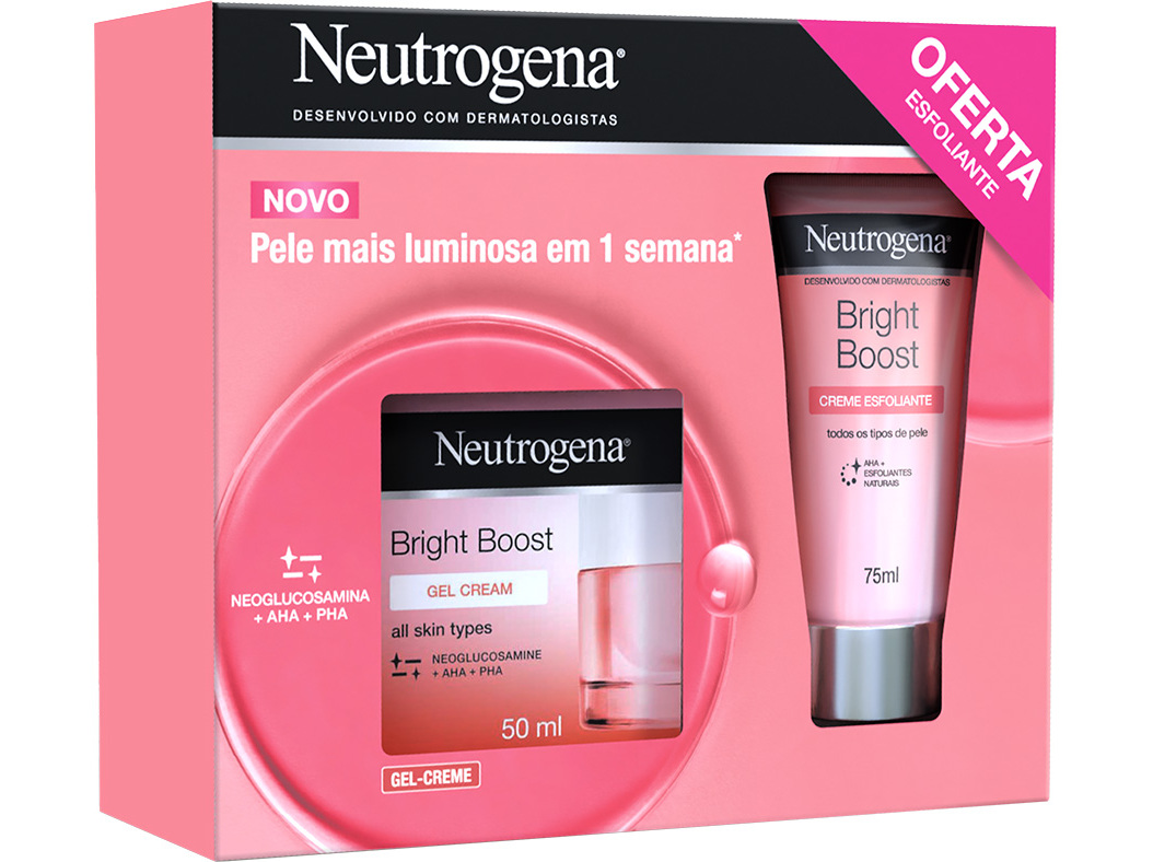 COFFRET NEUTROGENA BRIGHT BOOST 125ML CREME EXFOL