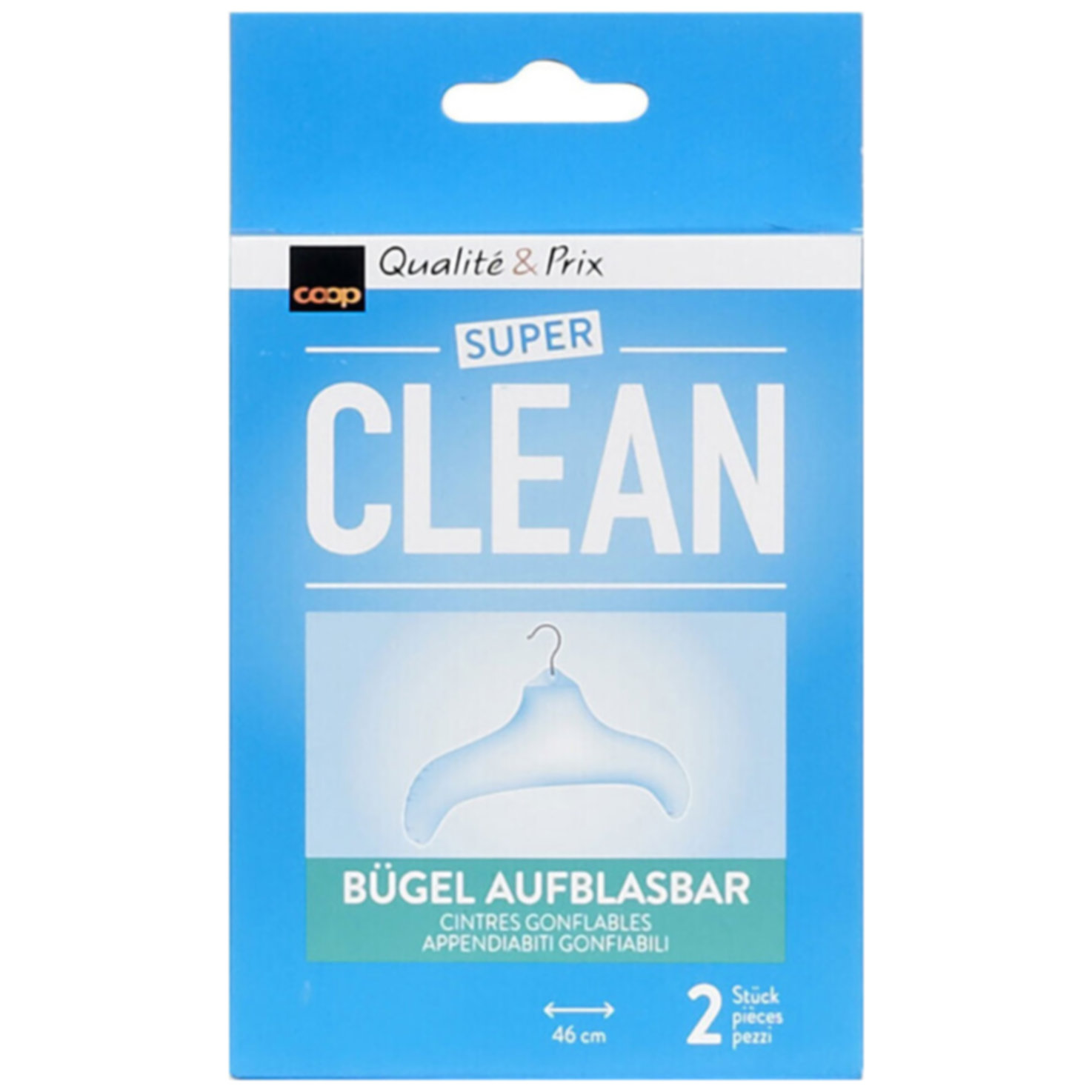 Super Clean Kleiderbügel aufblasbar 2 Stück