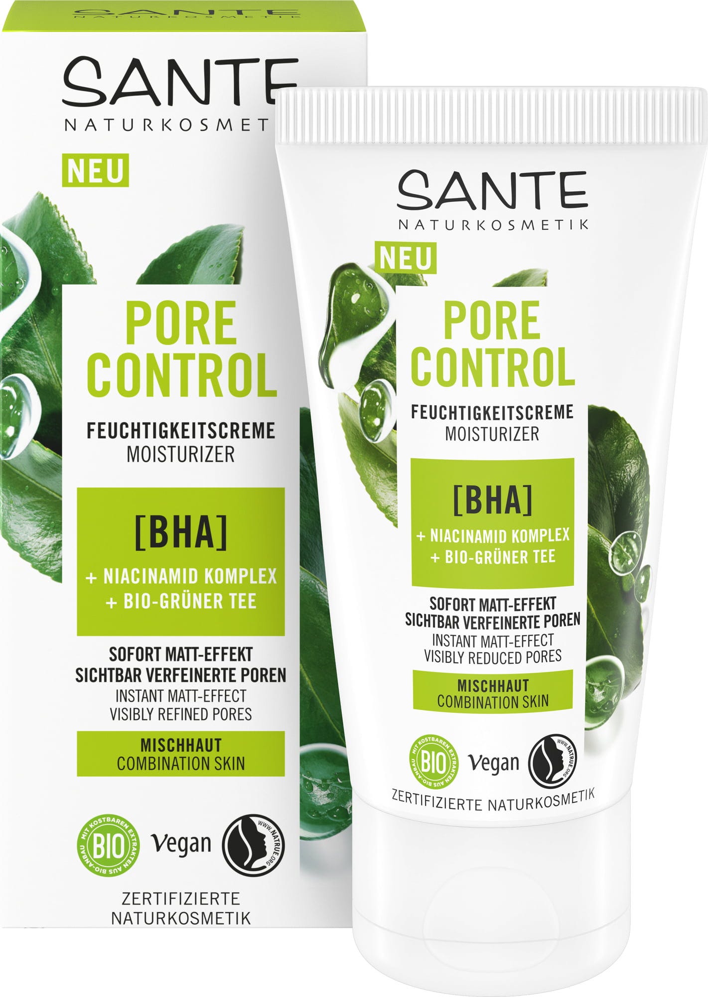 Santé naturally.  Pore Control Feuchtigkeitscreme, 50 ml