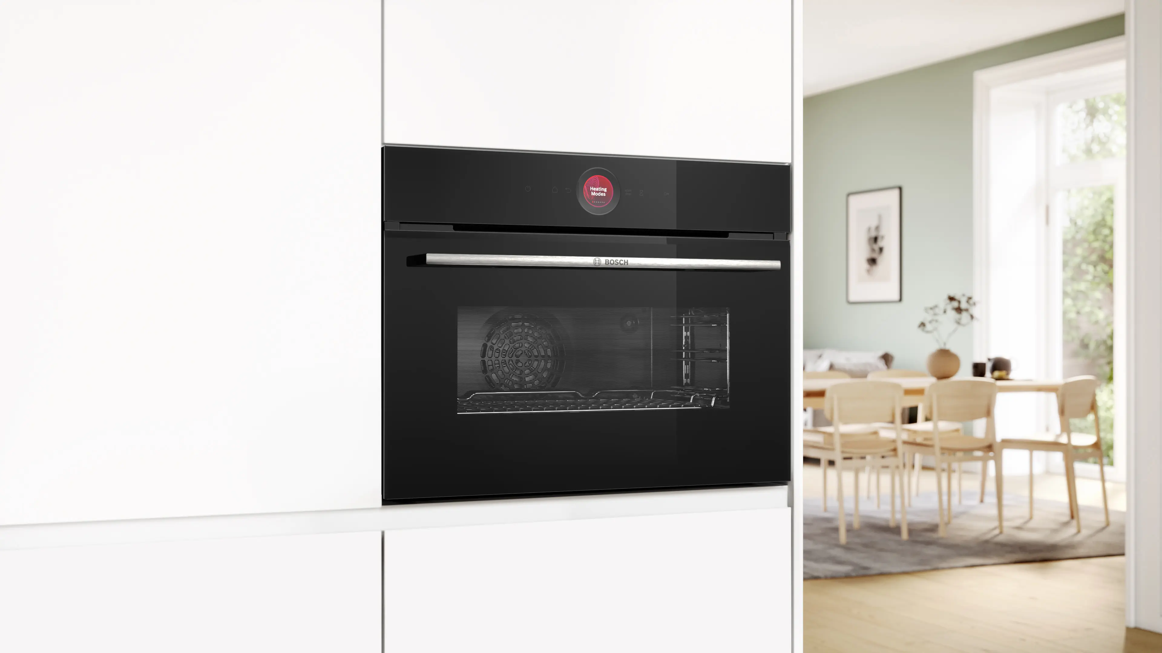 Serie 8 Compacte bakoven 60 x 45 cm Zwart