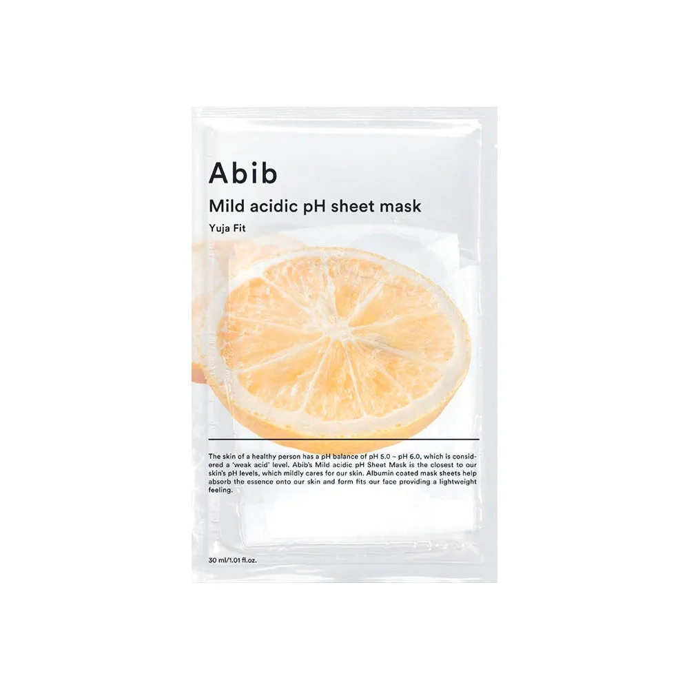 Abib Mild acidic pH sheet mask Yuja Fit - 30 ml.