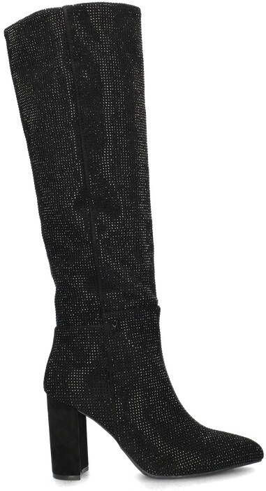 Mexx Zwarte hoge laarzen met strass-stenen Black Dames