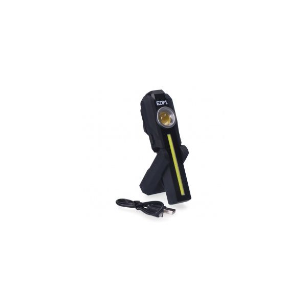 EDM - Lanterna Frontal led Cob Redonda 200lm   Cob Frontal 200lm   Spot Superior 50lm EDM ELK-36128