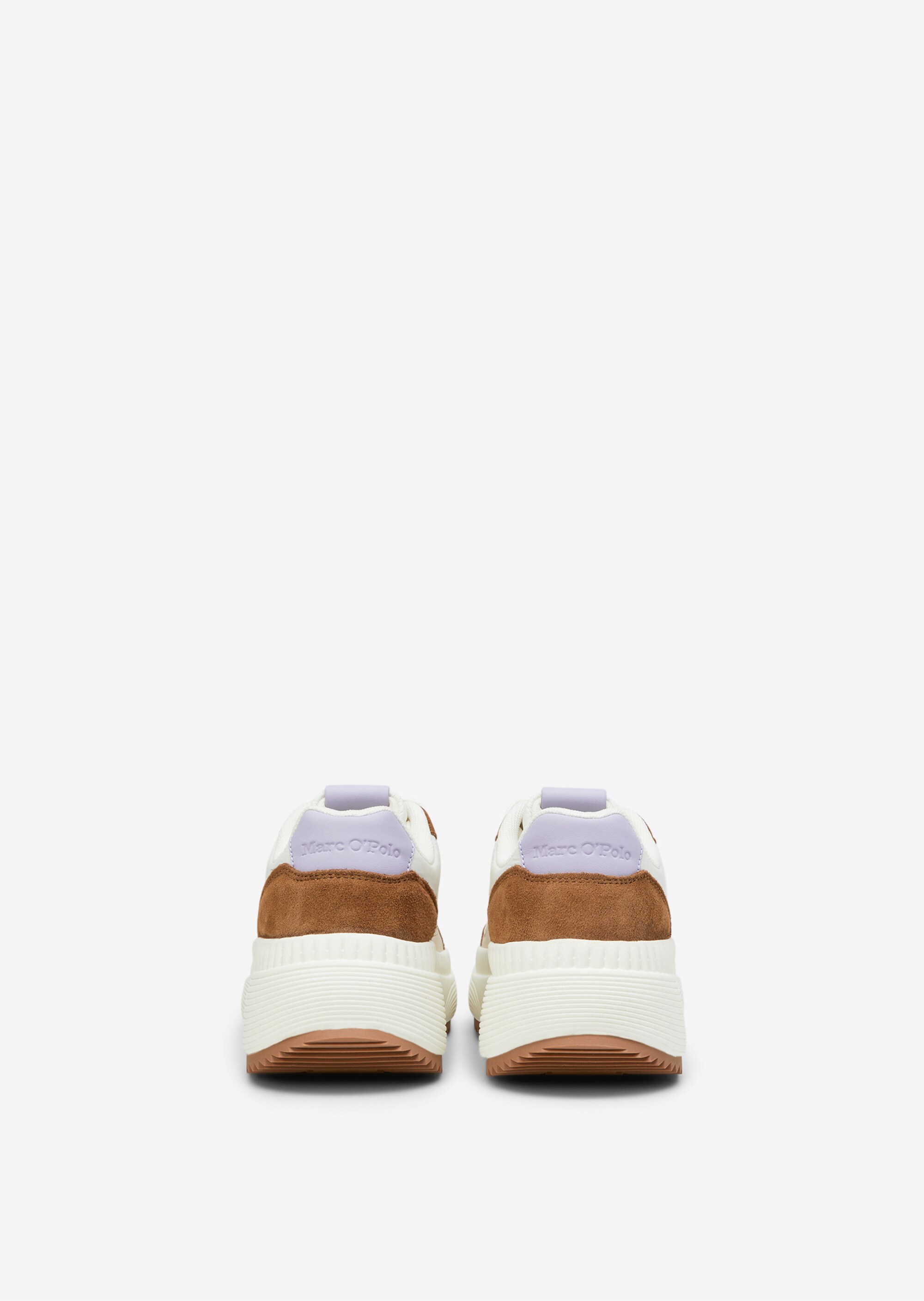 Sneaker mit Farb- und Material-Mix