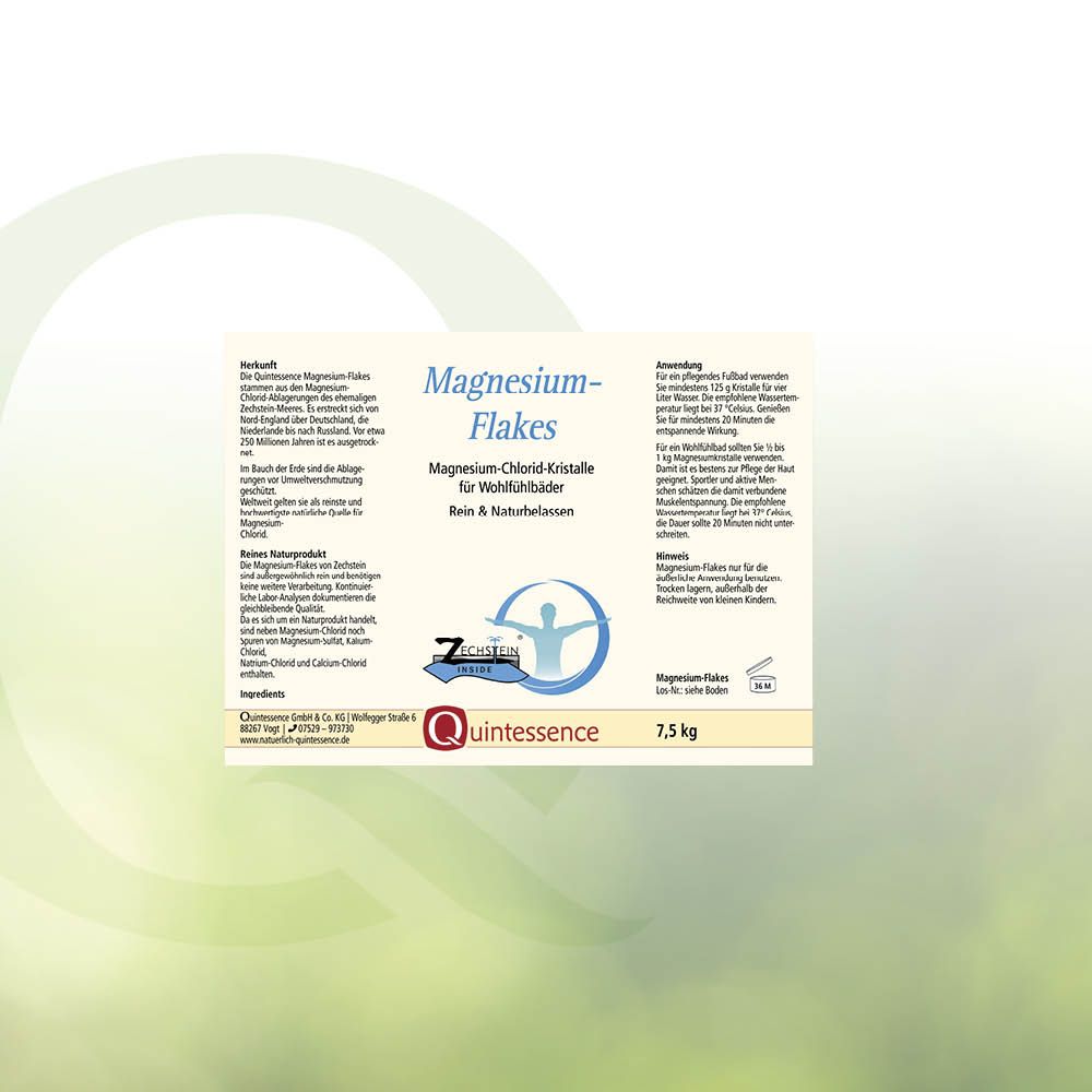 Zechstein-Magnesium-Flakes von Quintessence