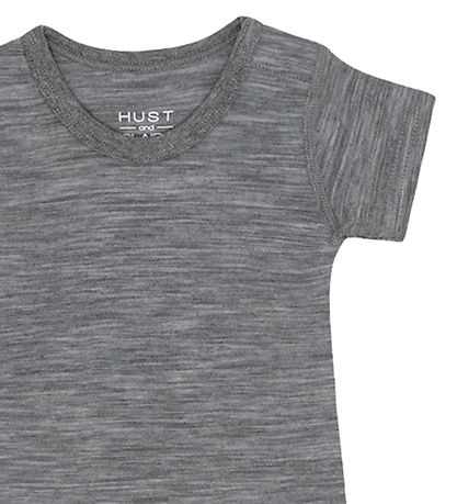 Hust and Claire Body k/ä - Wolle - Bola - Grau Melange