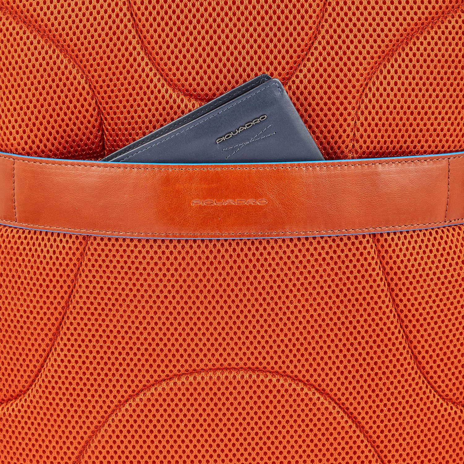 Piquadro Blue Square Computer Backpack With iPad Pro brown