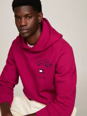 Moletom com capuz Varsity com logo arqueado
