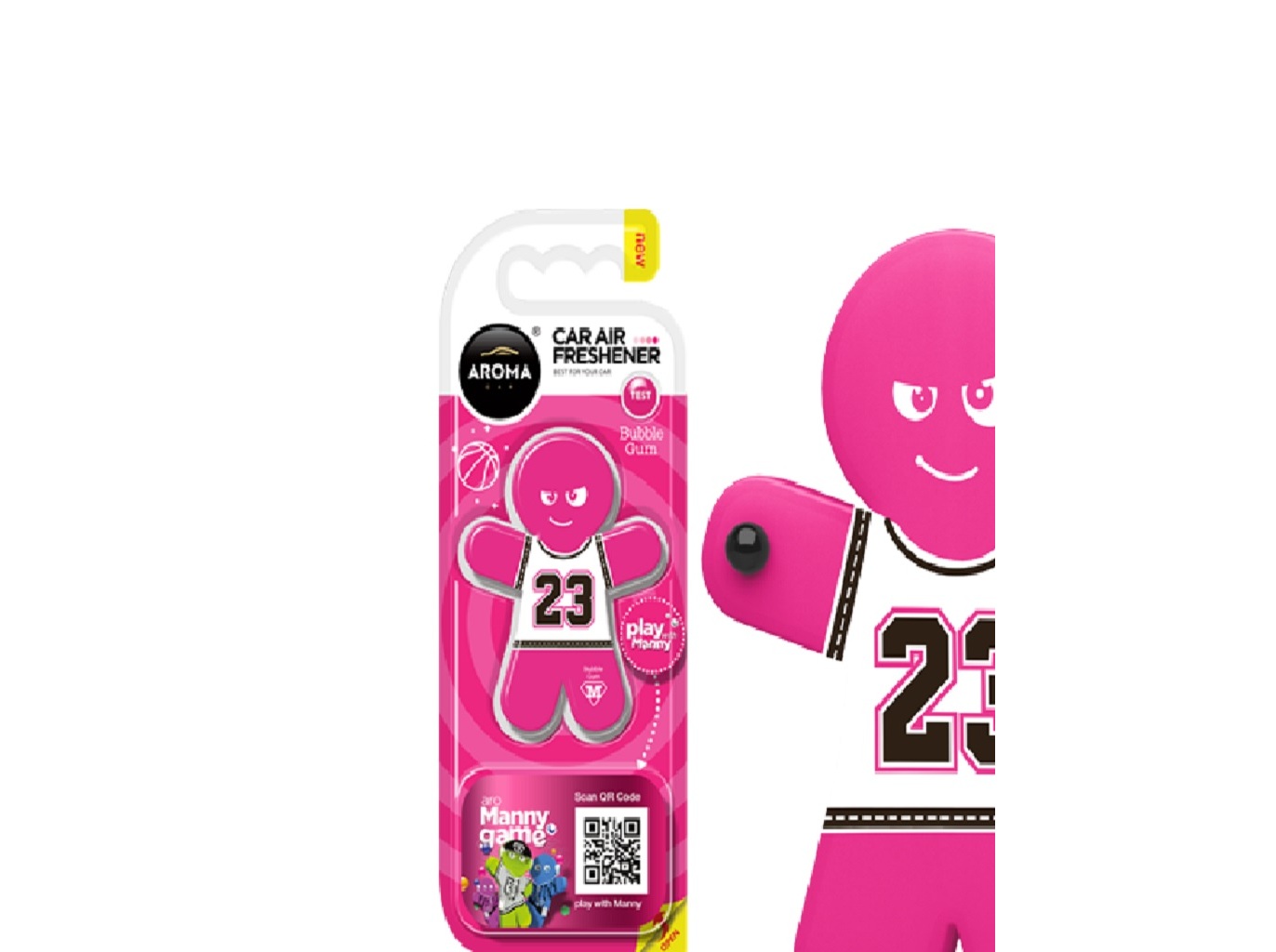 AMBIENTADOR AUTO AROMA CAR MANNY-BUBBLE GUM