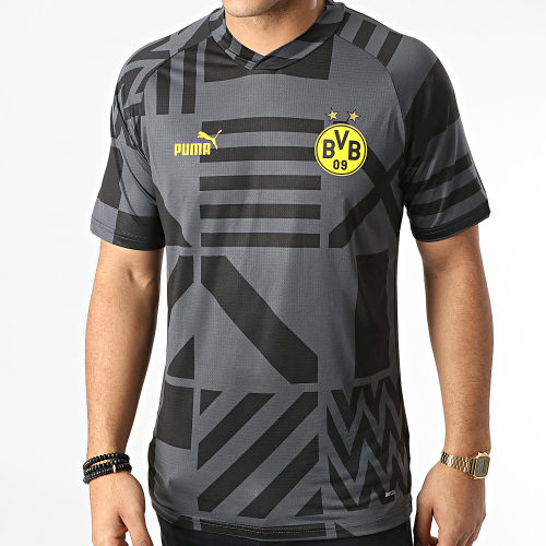 Maillot De Foot Borussia Dortmund Prematch 767655 Gris Noir