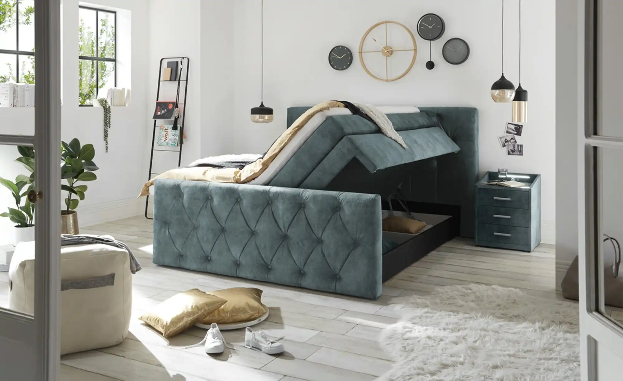uno Boxspringbett mit Bettkasten Hadley