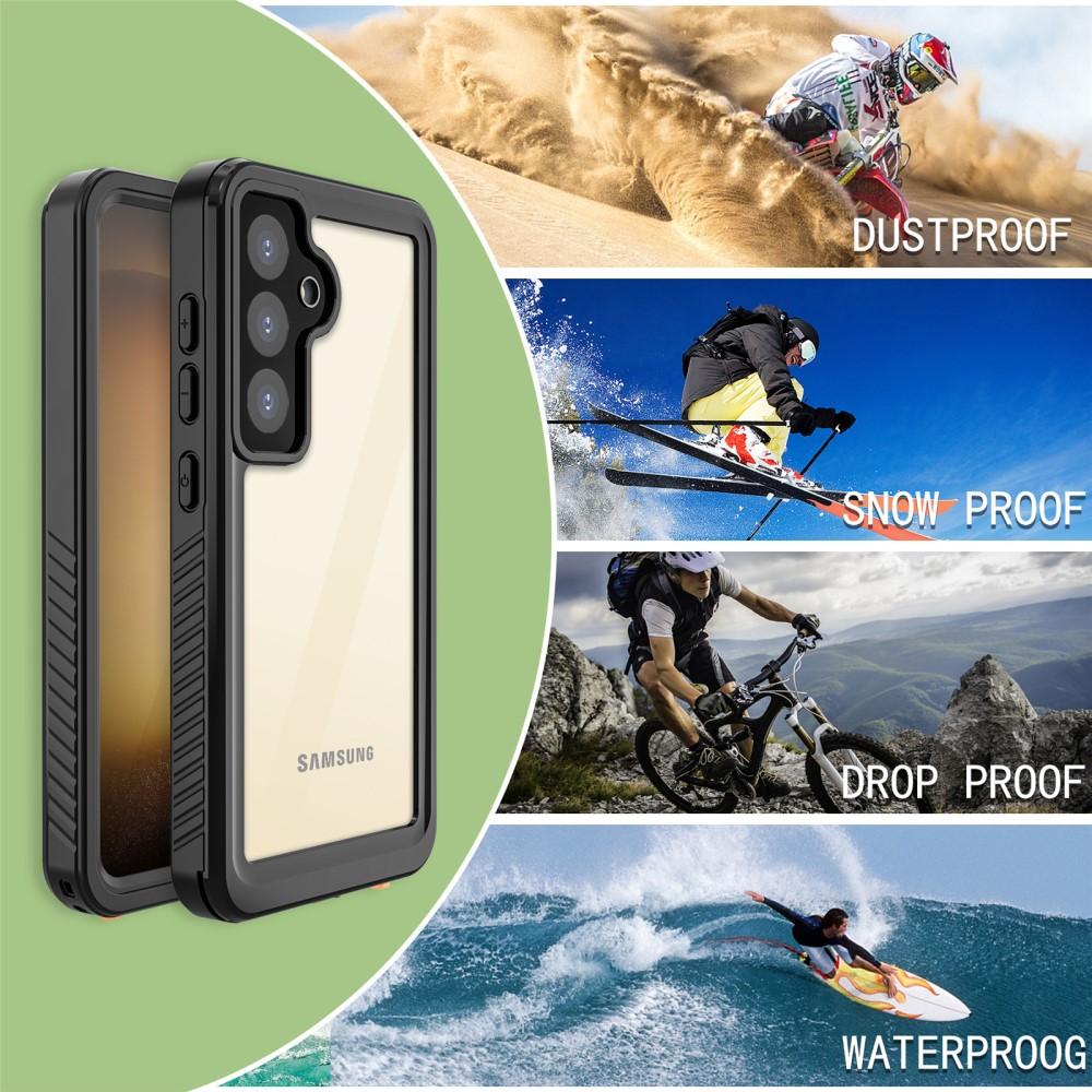 Samsung Galaxy S24  Plus Wasserfeste Outdoor Schutz Hülle (IP68) - Schwarz