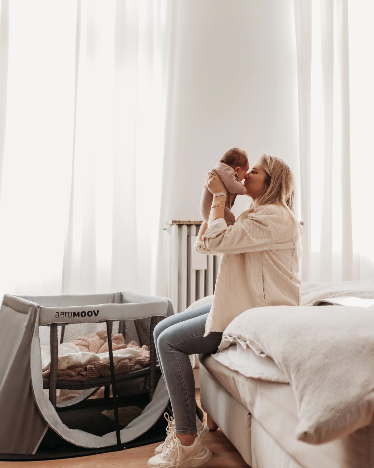 Reiseseng Baby 0-3år – m/ Madrass, Reisebag | Instant Pop-Up Travel Cot, Best i Test 2026