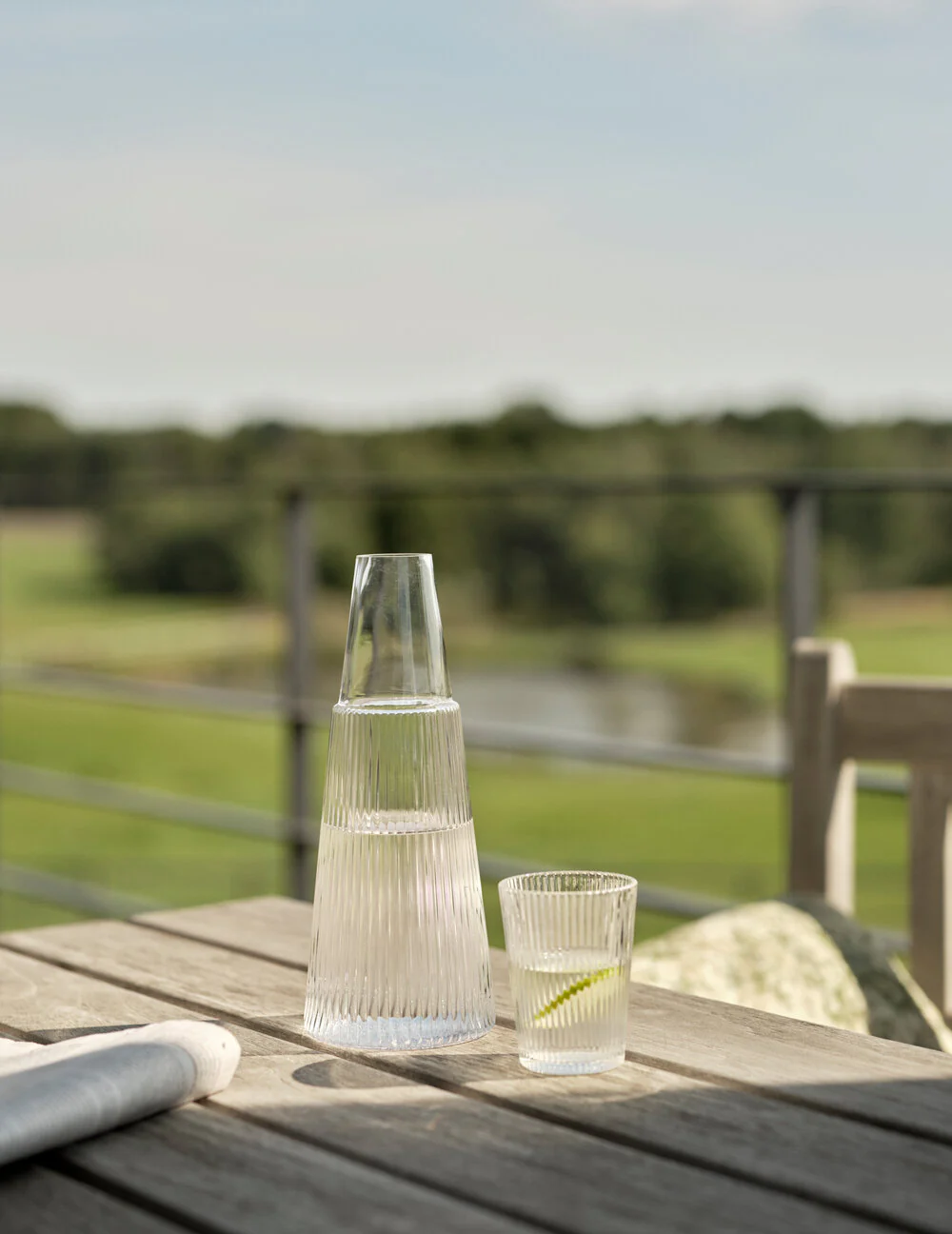 Stelton  Pilastro karaffel med glas, klar - 1,0l.