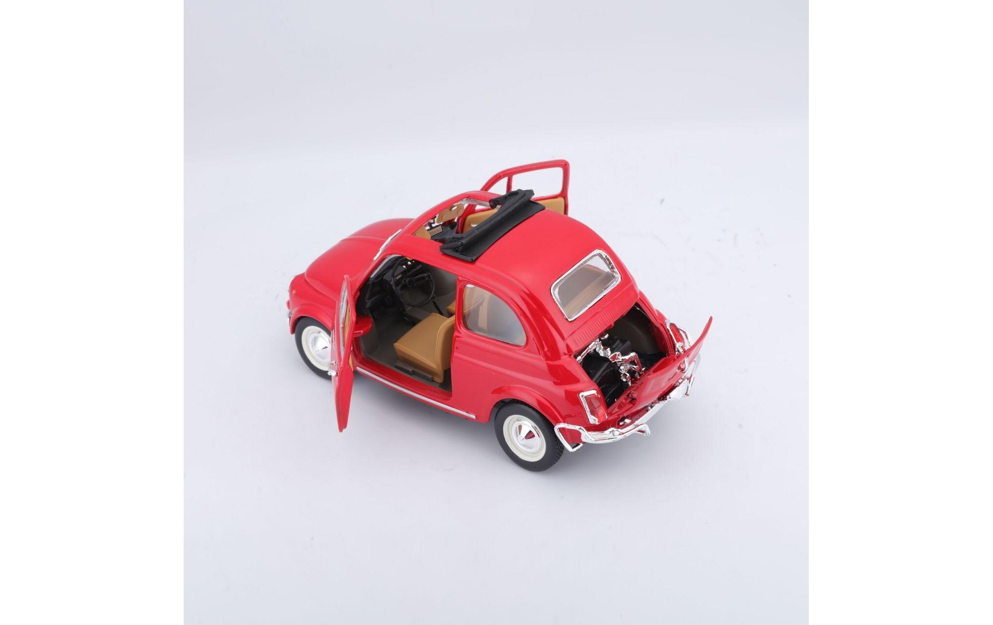 Fiat 500 L 1968 Rot 1:24Sammlermodell im Massstab 1:24