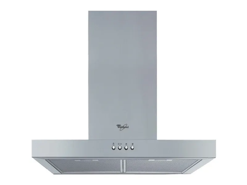 Whirlpool AKR 558/3 IX - Hætte - skorsten flad - bredde: 59.8 cm - dybde: 45 cm - udtrækning og gencirkulation (med ekstra ekstrationssæt) - rustfrit stål