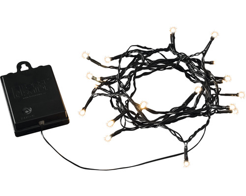 Konstsmide lichtsnoer, 1,9 m + 0,5 m aansluitdraad, 20 LED's, amberkleurige lichtkleur