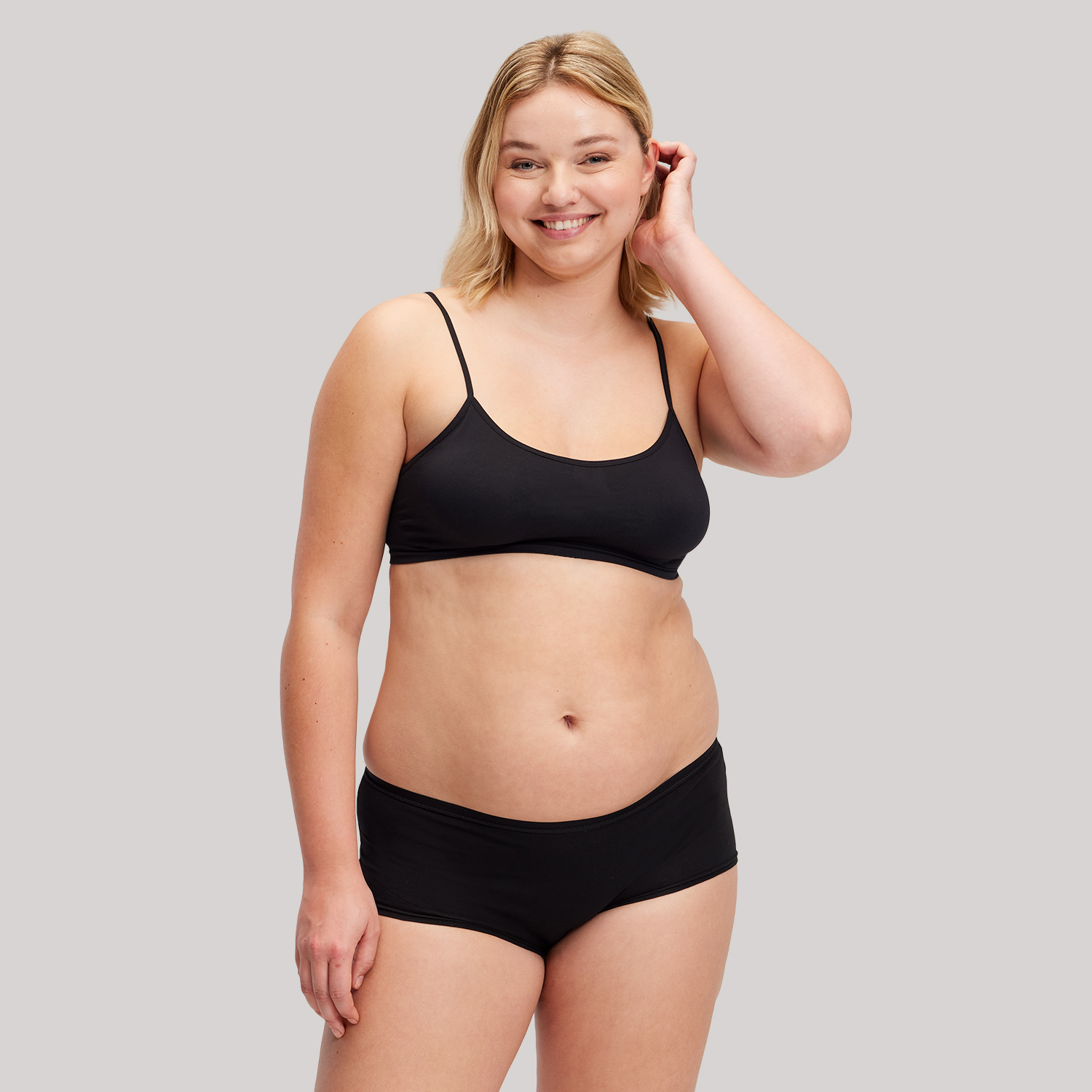 Cara Dames hipster Stretch  3-Pack Zwart kopen? Goed en goedkoop