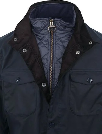 Barbour Waxjas Ogston Donkerblauw MWX0700-NY51
