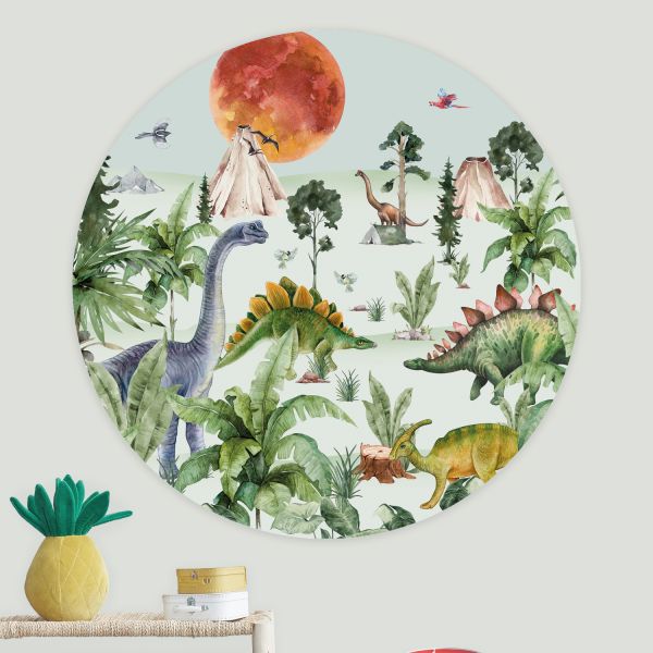 Creative Lab Amsterdam Dino By Moonlight Behangcirkel 95 cm
