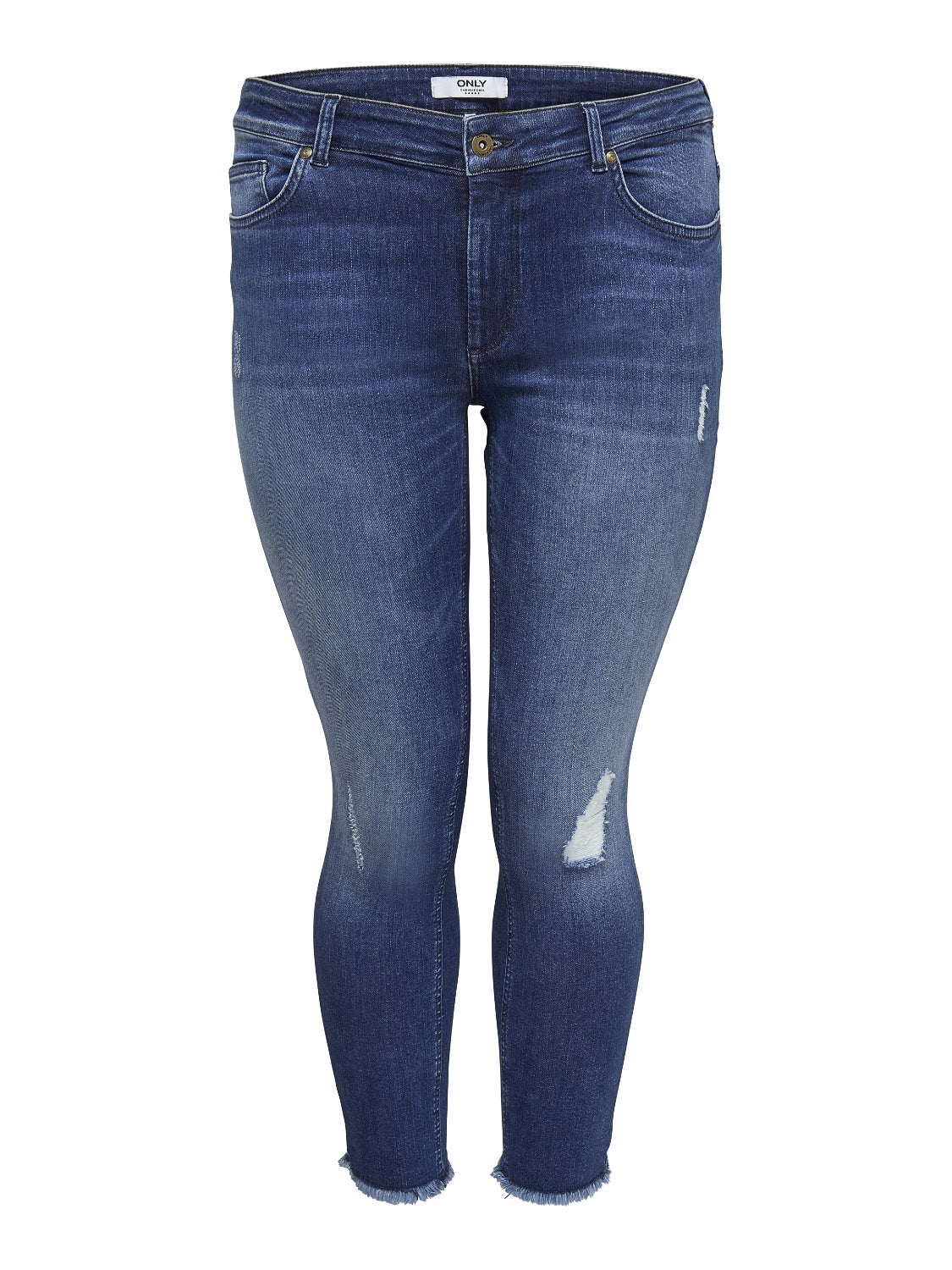 CARWILLY Mittlere Taille Skinny Fit Jeans Medium Blue Denim