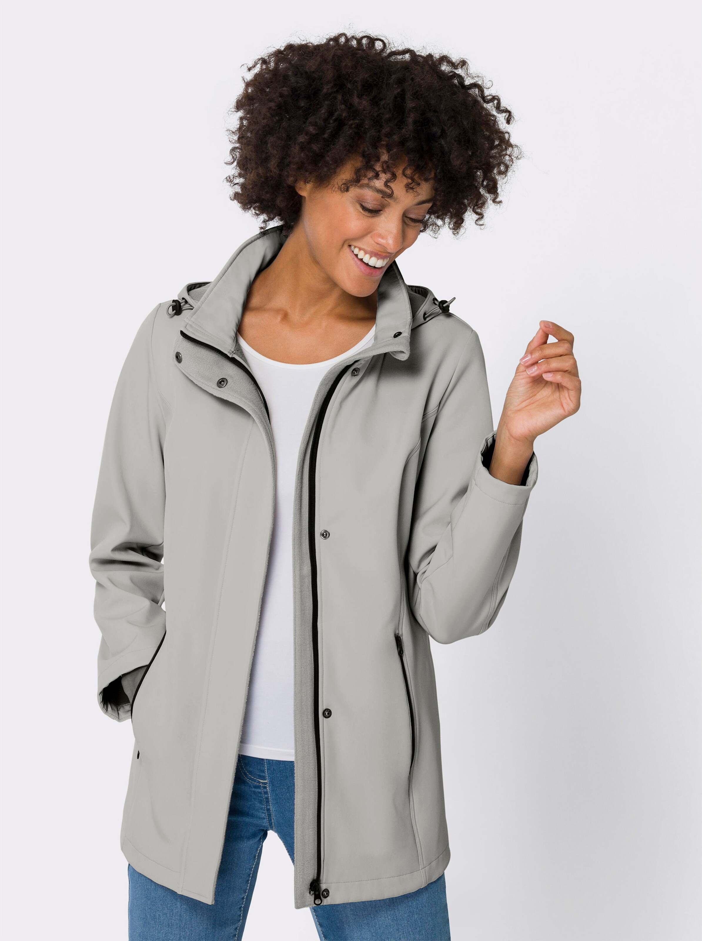 Softshelljacke mit Fleece-Futter