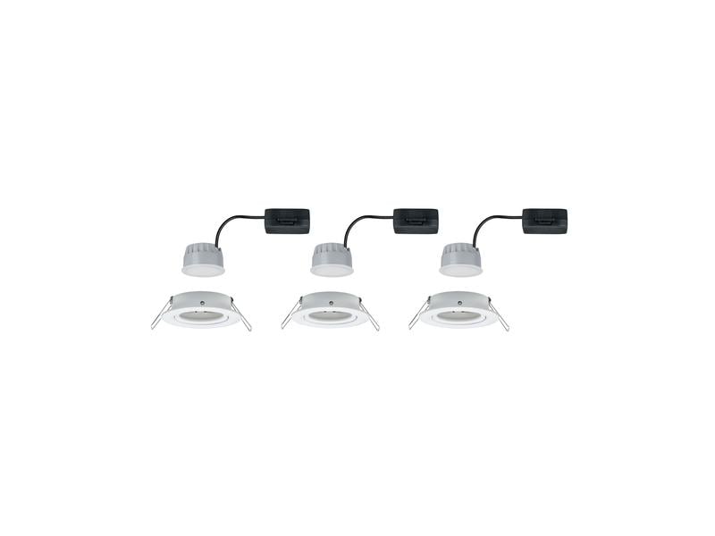Paulmann Einbauspot Nova Coin 3-Stepdim Set, 3 x 6 W, 2700 LED Einbauspot Basisset