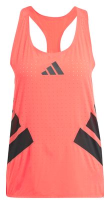 Débardeur adidas Adizero Road to Records Rouge Femme
