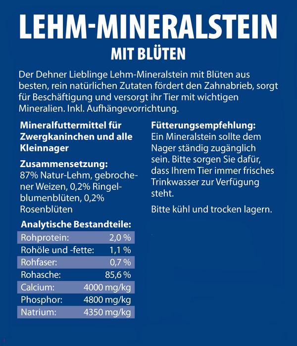 Dehner Lieblinge Lehm-Mineralstein Blüten,