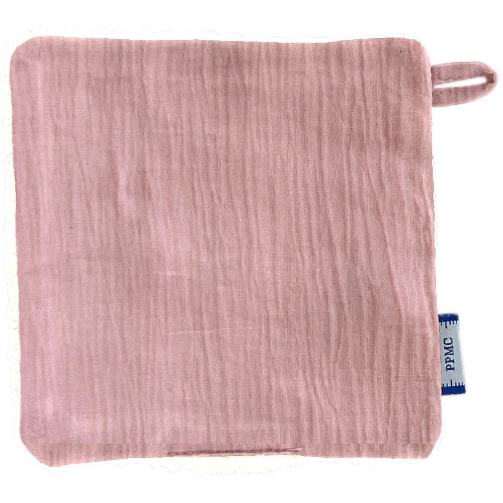 Carré Démaquillant Lavable Gaze Rose Pale