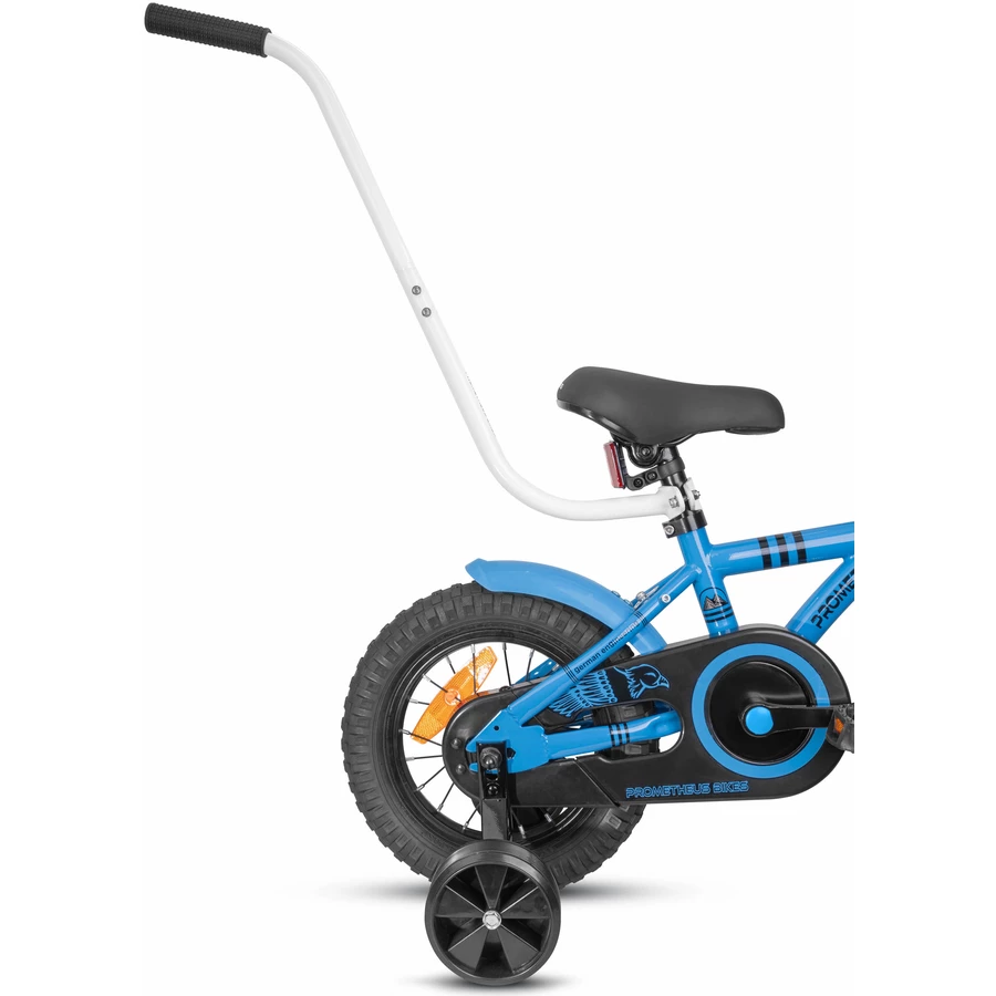 PROMETHEUS BICYCLES® Schiebestange - Schubstange für Kinderfahrrad weiß